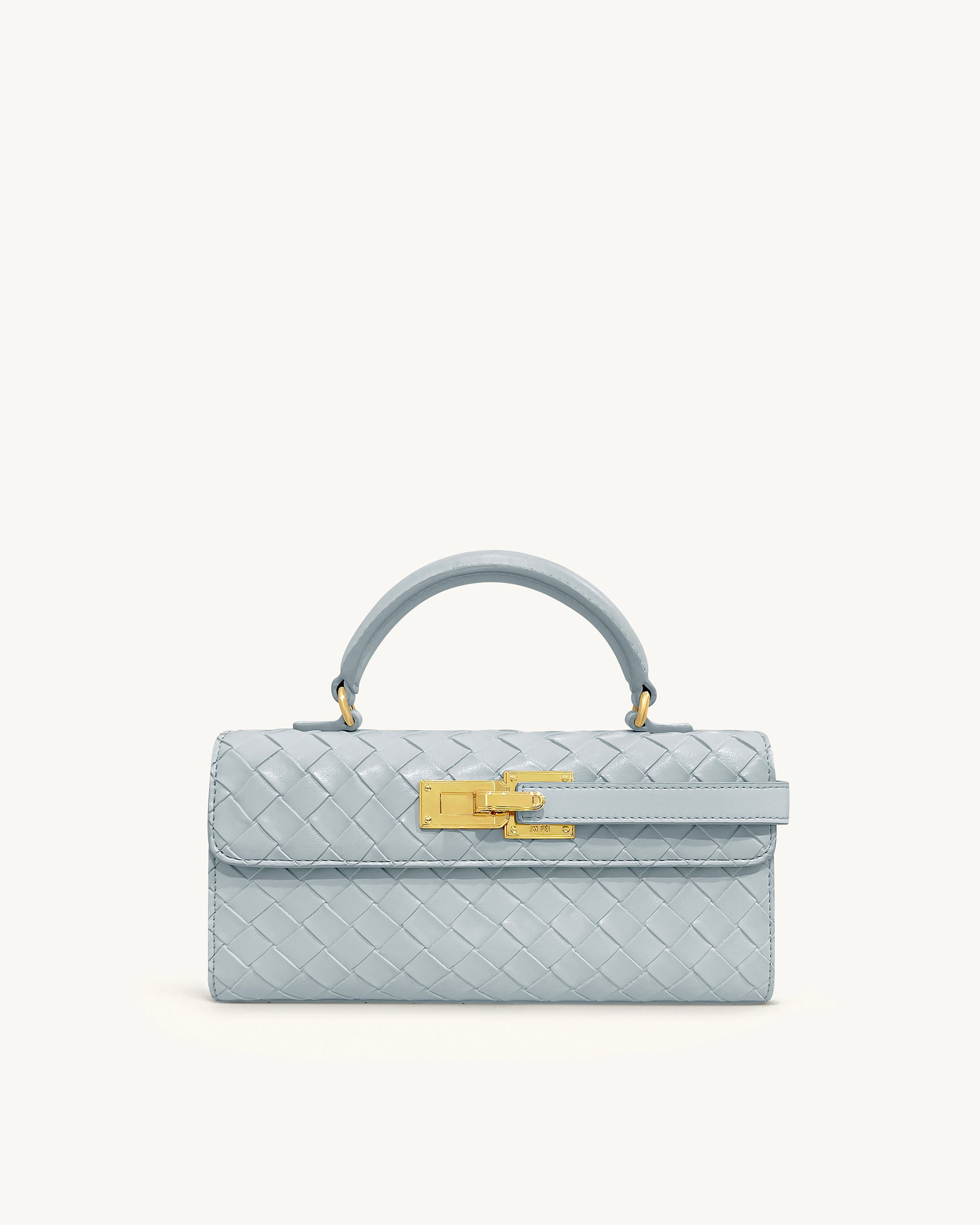 Keyla Weave Texture Top Handle Bag - Blue