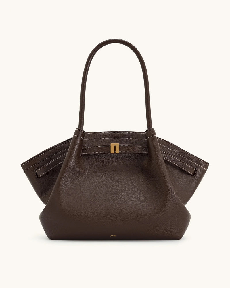Hana Large Tote Bag - Dark Brown
