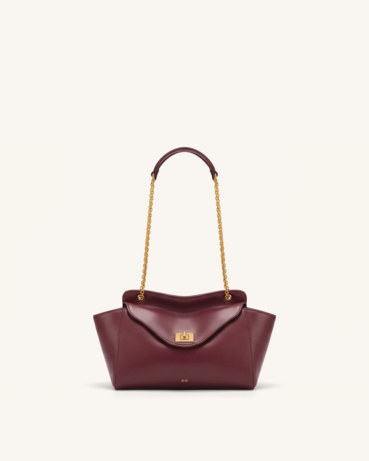 Lucia Envelope Chain Shoulder Bag - Claret