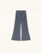 Gradient Pearl Trim Drawstring Sweatpants - Washed Slate