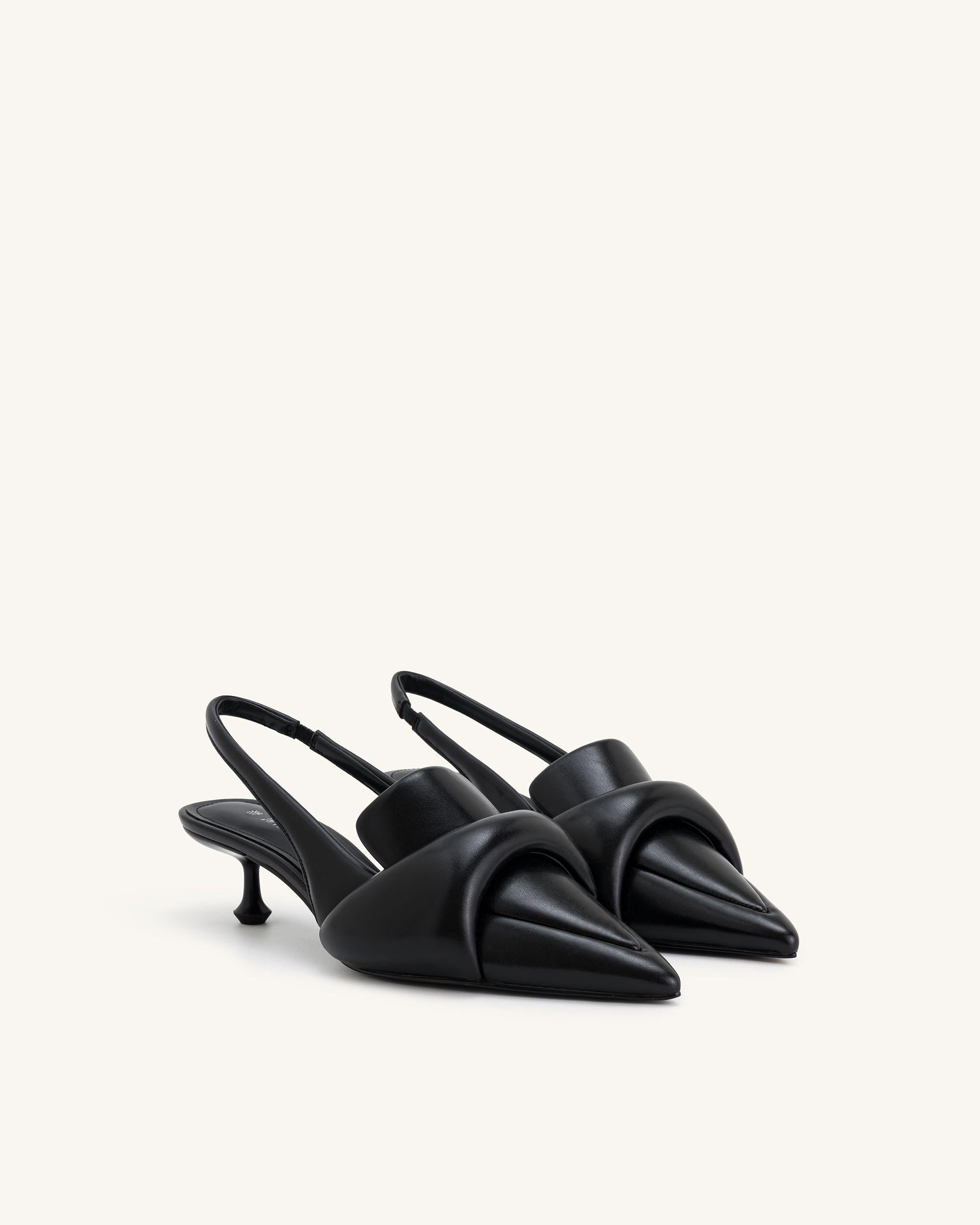 Prada black hotsell kitten heels