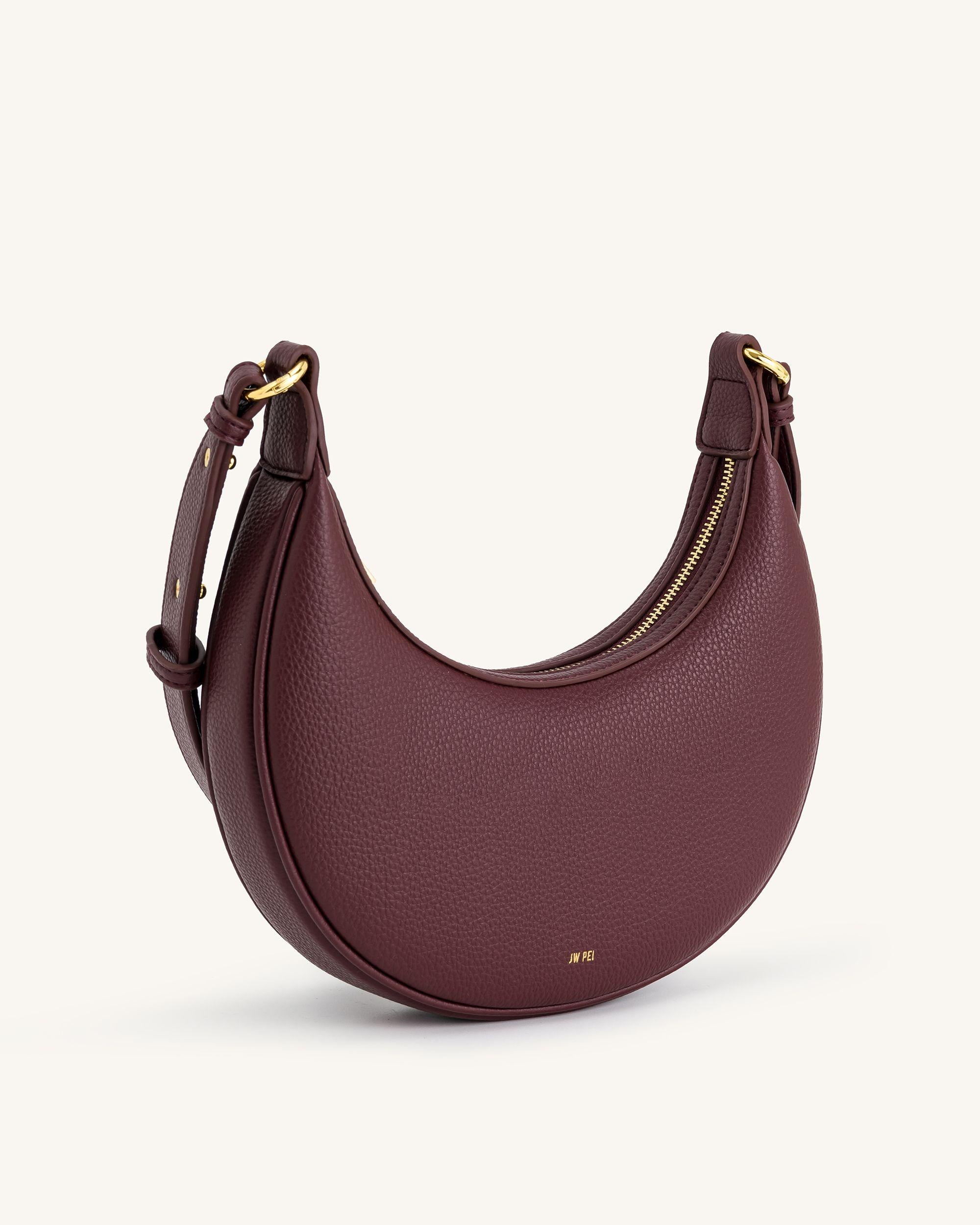 Carly Medium Shoulder Bag - Deep Claret