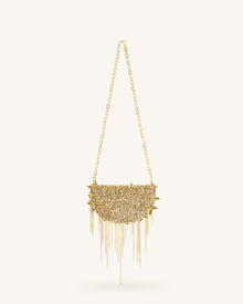 Anika Star-Embellished Chain Bag - Gold