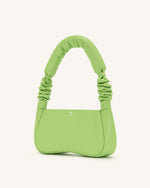 Alison Soft Volume Shoulder Bag - Lime Green