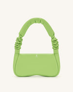 Alison Soft Volume Shoulder Bag - Lime Green