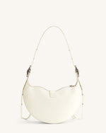 Tessa Crushed Shoulder Bag - White