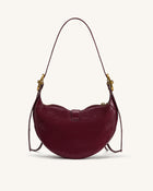 Tessa Studded Shoulder Bag - Burgundy