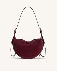 Tessa Studded Shoulder Bag - Burgundy
