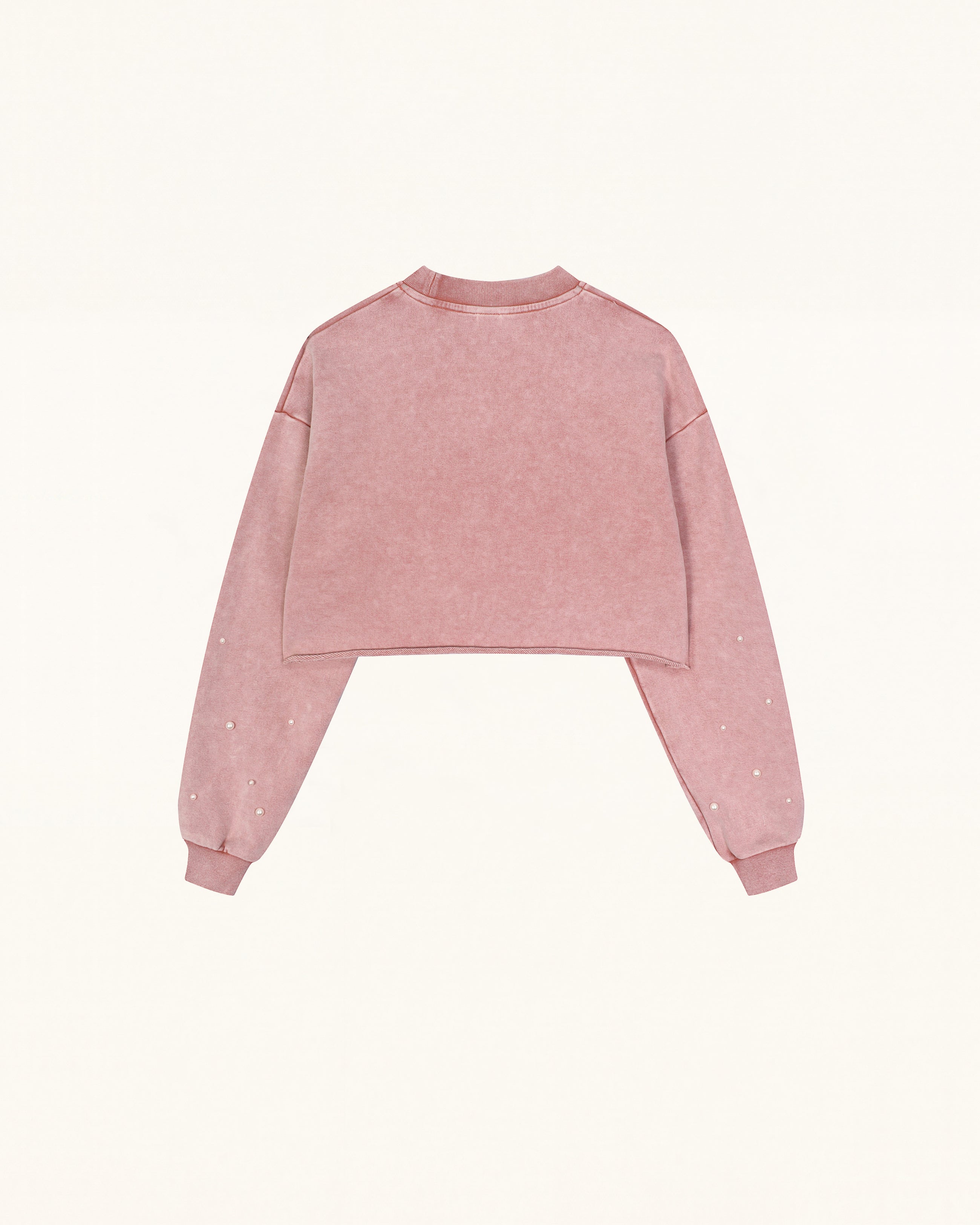 Sparkle Fireworks Cropped Sweatshirt - Bubblegum Pink