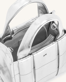 Freya Mini Tote Bag - Silver