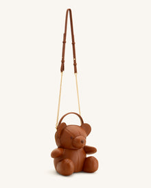 Teddy Bear Novelty Crossbody Bag - Brown
