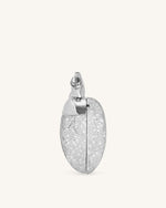 Maren Artificial Crystal Heart Shaped Bag - Silver