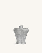 Kiara Faux Crystal Bust Clutch - Silver