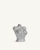 Kiara Faux Crystal Bust Clutch - Silver