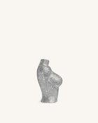 Kiara Faux Crystal Bust Clutch - Silver