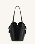 Cecelia Leaf Shape Shoulder Bag - Black