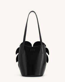 Cecelia Leaf Shape Shoulder Bag - Black