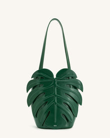 Cecelia Leaf Shape Shoulder Bag - Green