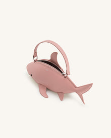 Nerys Shark Look Top Handle Bag - Pink