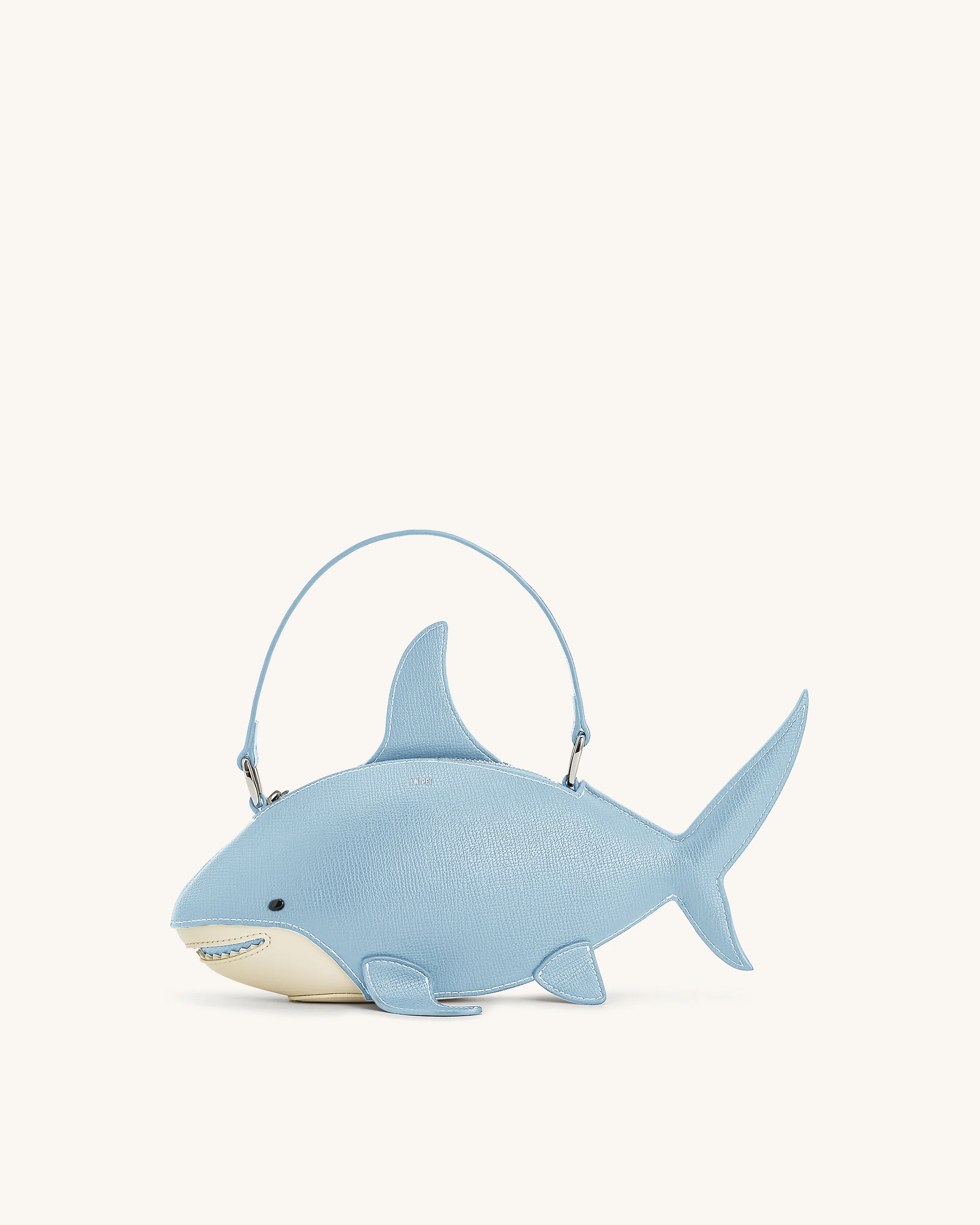 Nerys Shark Look Top Handle Bag - Light Blue