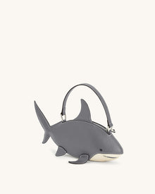 Nerys Shark Look Top Handle Bag - Grey
