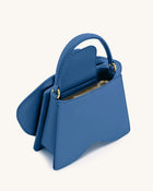 Flora Orchid Shaped Top Hand Bag - Blue