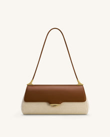 Eloise Shoulder Bag - Brown Canvas