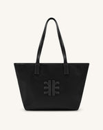 Cathy Nylon Tote Bag - Black