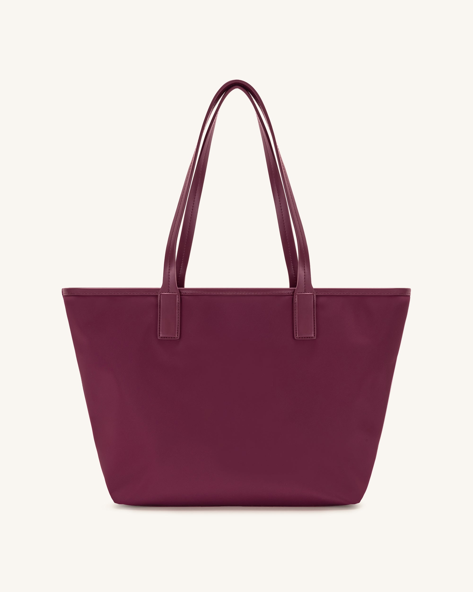 Cathy Nylon Tote Bag - Bordeaux red