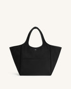 Eliana Nylon Tote Bag - Black