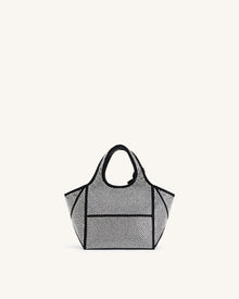 Eliana Artificial Crystal Mini Tote Bag - Anthracite