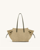 Linda Faux Suede Tote Bag - Green