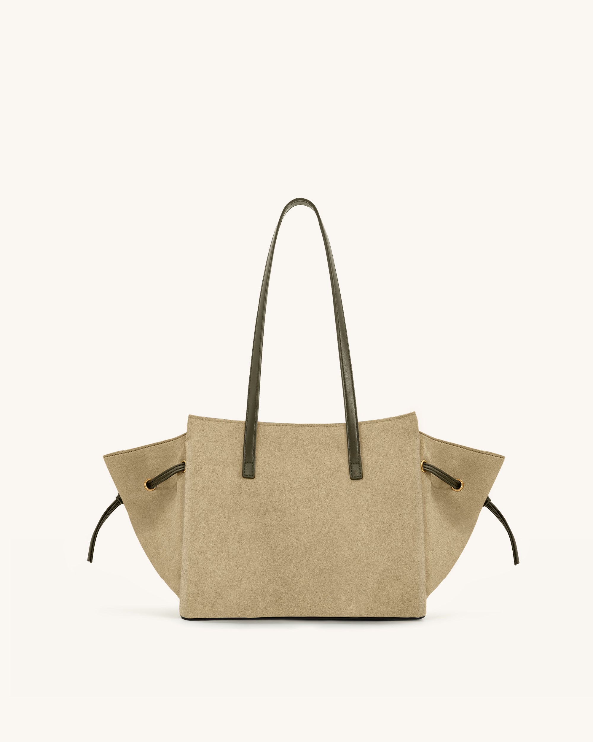 Linda Faux Suede Tote Bag - Green