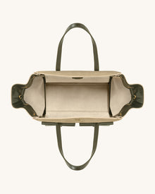 Linda Faux Suede Tote Bag - Green