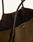 Nala Wide Tote Bag - Mocha Brown