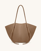 Nala Wide Tote Bag - Clay Brown