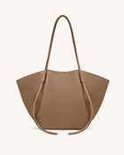 Nala Wide Tote Bag - Clay Brown