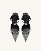 Haidi Artificial Crystal Pumps - Black