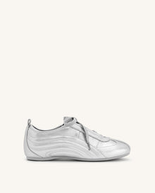 Ferne Streamlined Lustrous Sneakers  - Silver