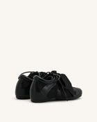 Rosie Bow Tie Low Top Sneakers - Black