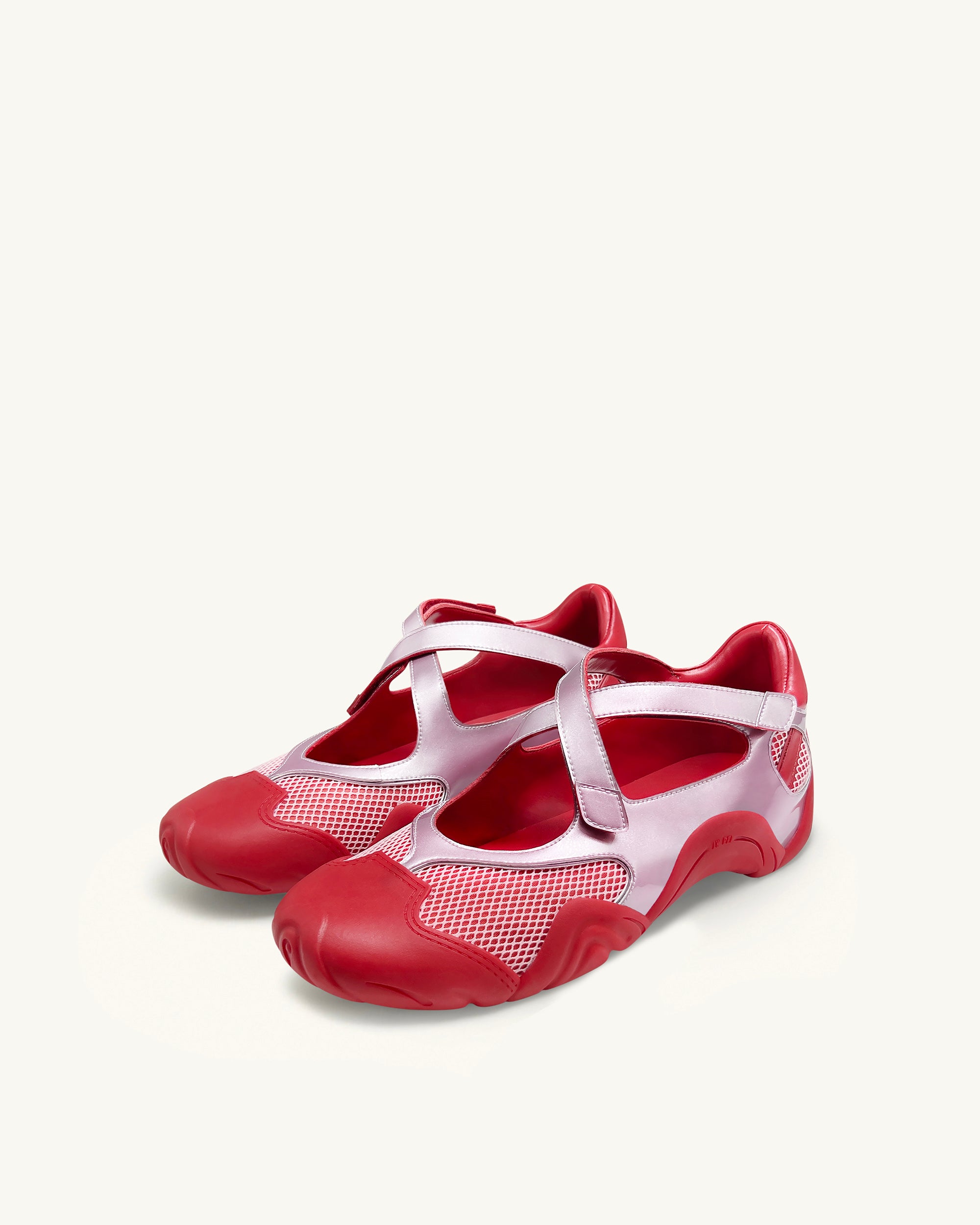 Caitlin Mesh Cut-out Sneakers - Pink