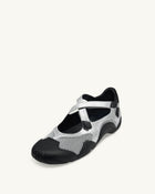 Caitlin Mesh Cut-out Sneakers - Silver