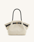 Hana Medium Tote Bag - Black Canvas