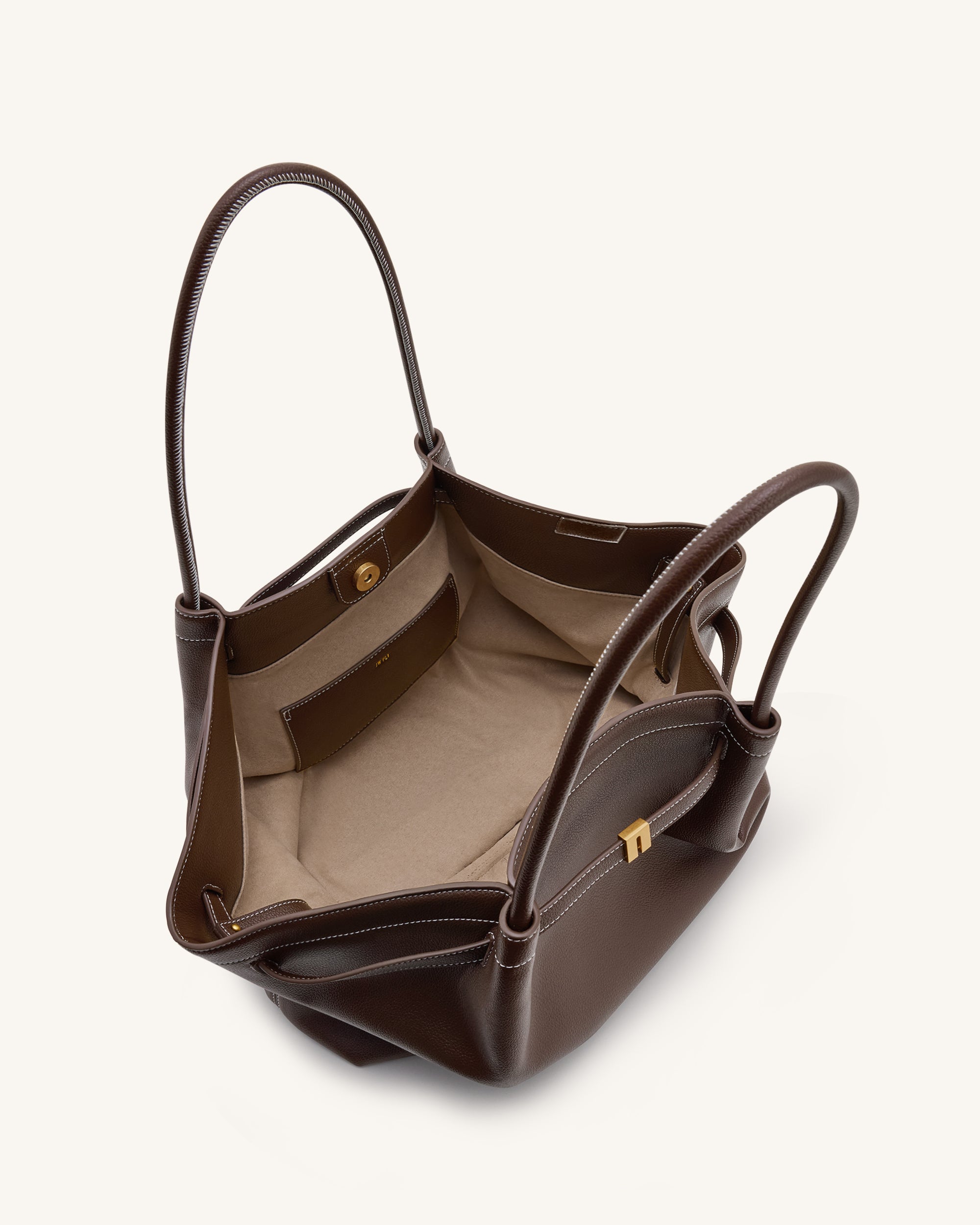 Hana Large Tote Bag - Dark Brown