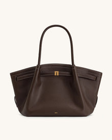 Hana Large Tote Bag - Dark Brown