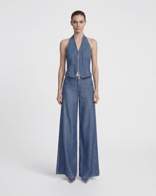 The Showstopper Denim Vest - Highway