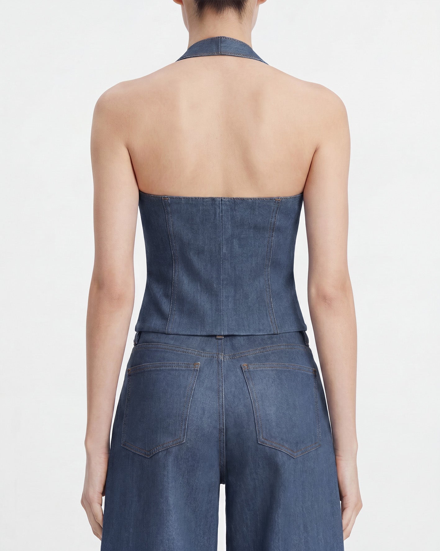 The Showstopper Denim Vest - Highway