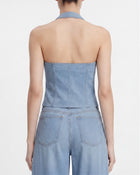 The Showstopper Denim Vest - Ozone