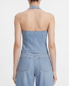 The Showstopper Denim Vest - Ozone