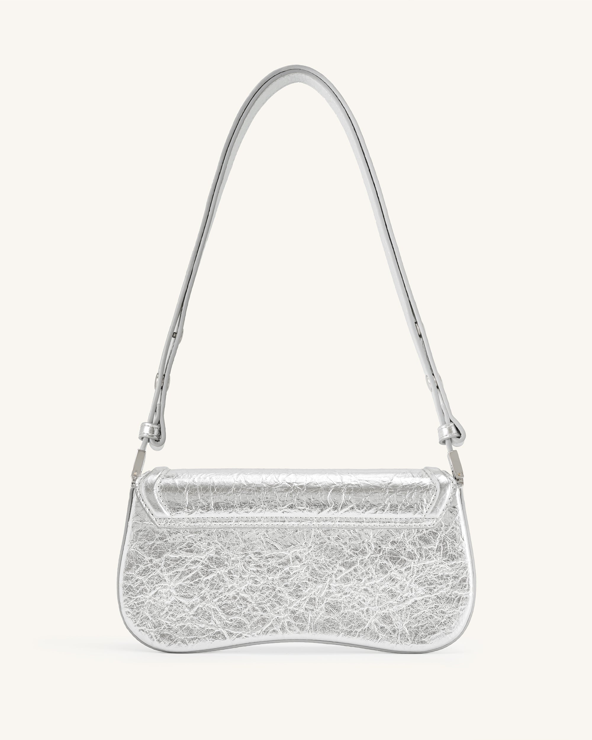 Joy Metallic Shoulder Bag - Silver - JW PEI